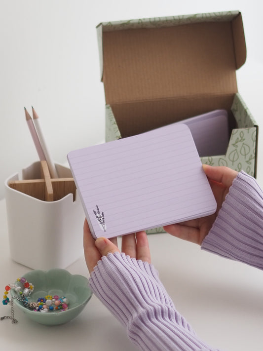 Karteikarten | A6 | 50-er Set | lila