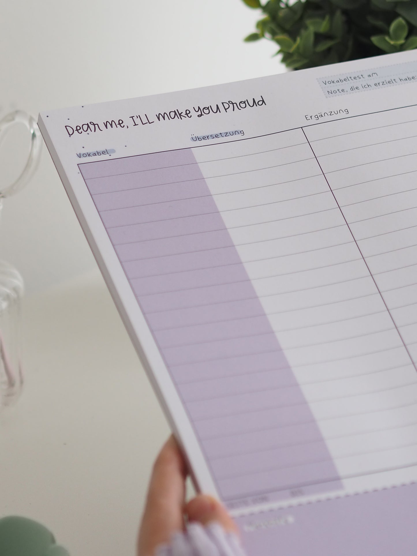 Vokabelplaner | A4 | lovendel