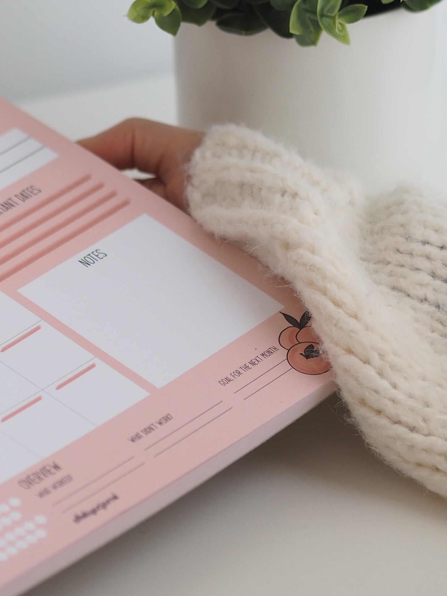 Monatsplaner | A4 | Pfirsich