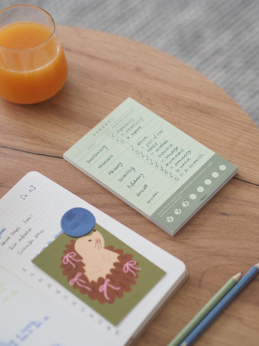 Vokabel-Pad | A6 | Grün