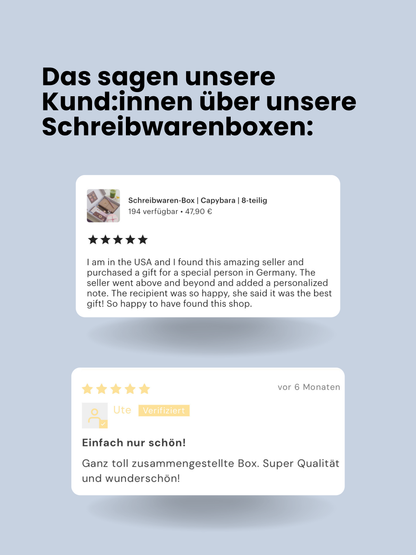 Schreibwaren-Box | Dackel | 10-teilig