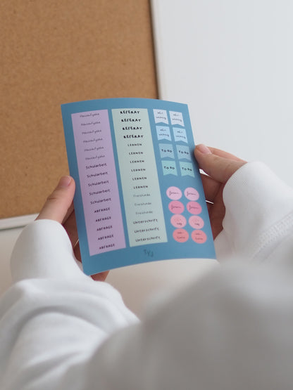 Sticker-Set mit Mappe | fancy