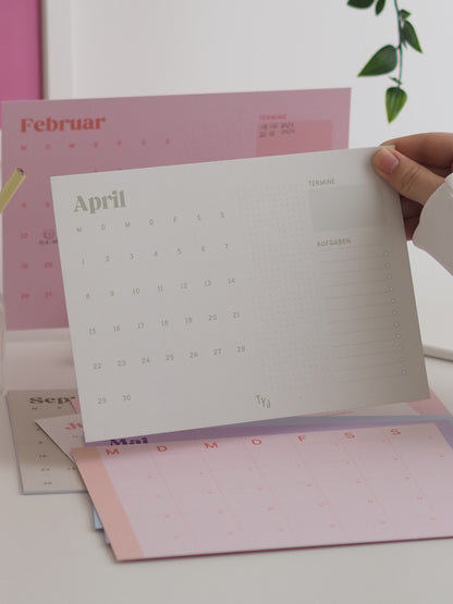 Schreibtisch-Kalender | 12-Monate | the cool study club