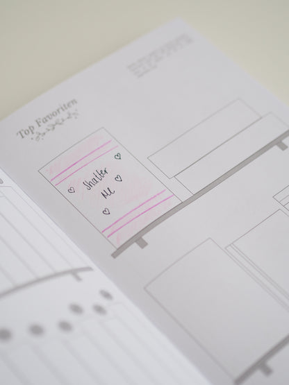 Lesejournal | rosa, grün oder lila