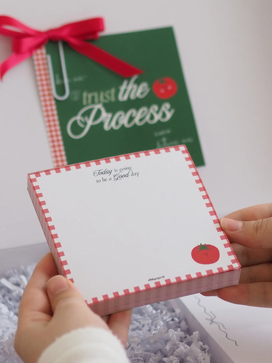 Notizblock | A6-Quadrat | Tomate