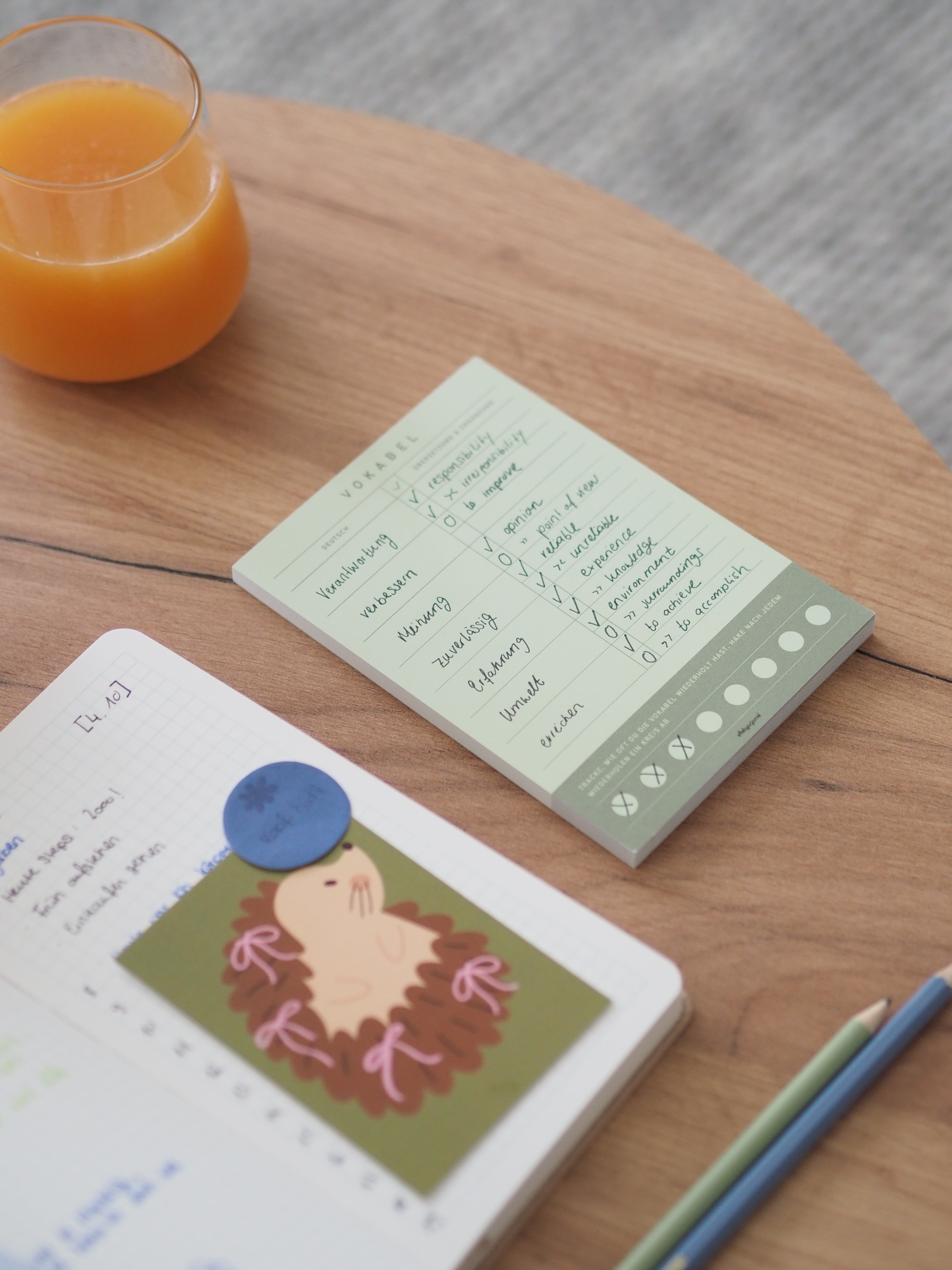 Vokabel-Pad | A6 | Grün